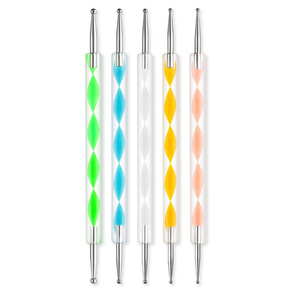 Rainbow Nail Dotting Tool Set 5Pc - Shills Professional