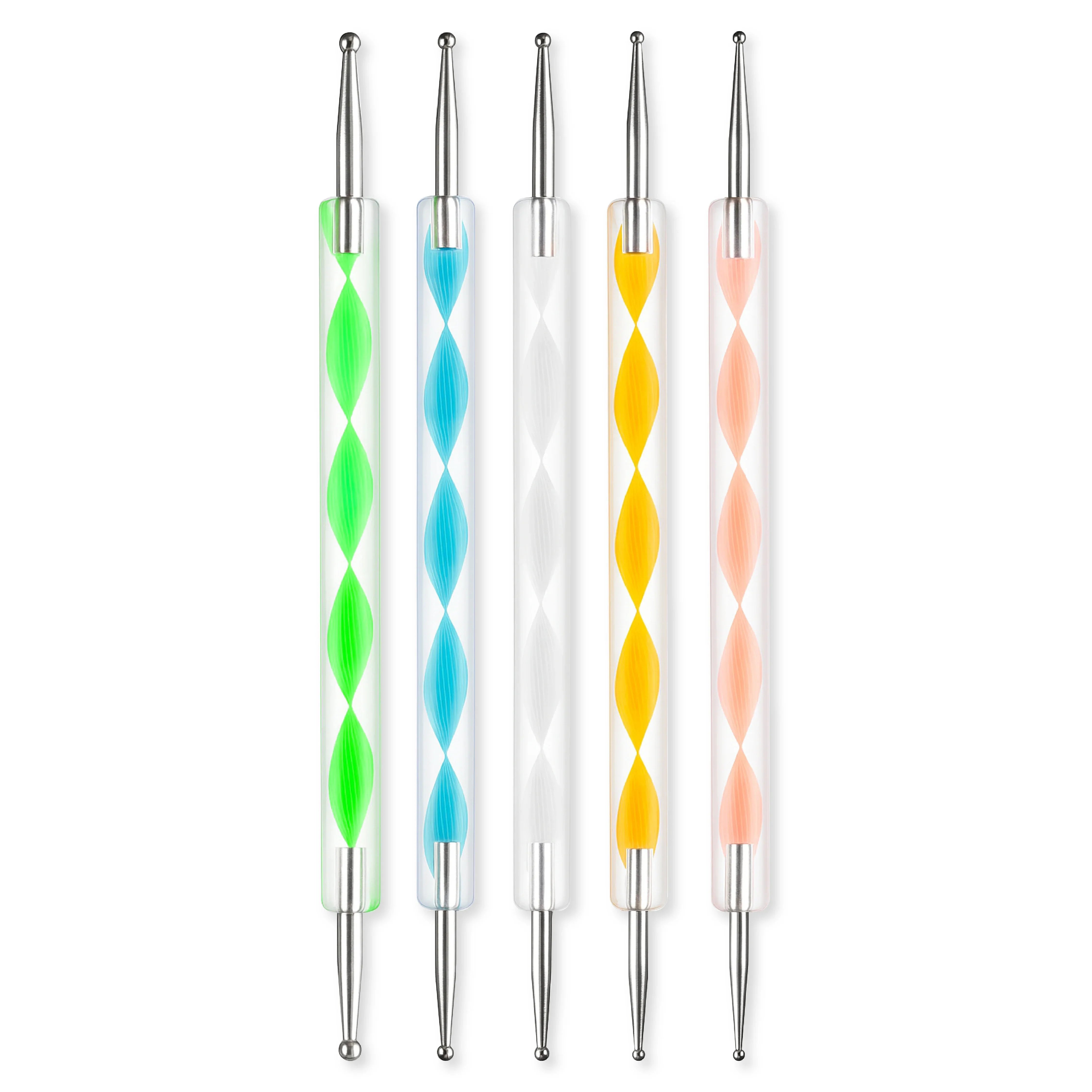 Rainbow Nail Dotting Tool Set 5Pc - Shills Professional
