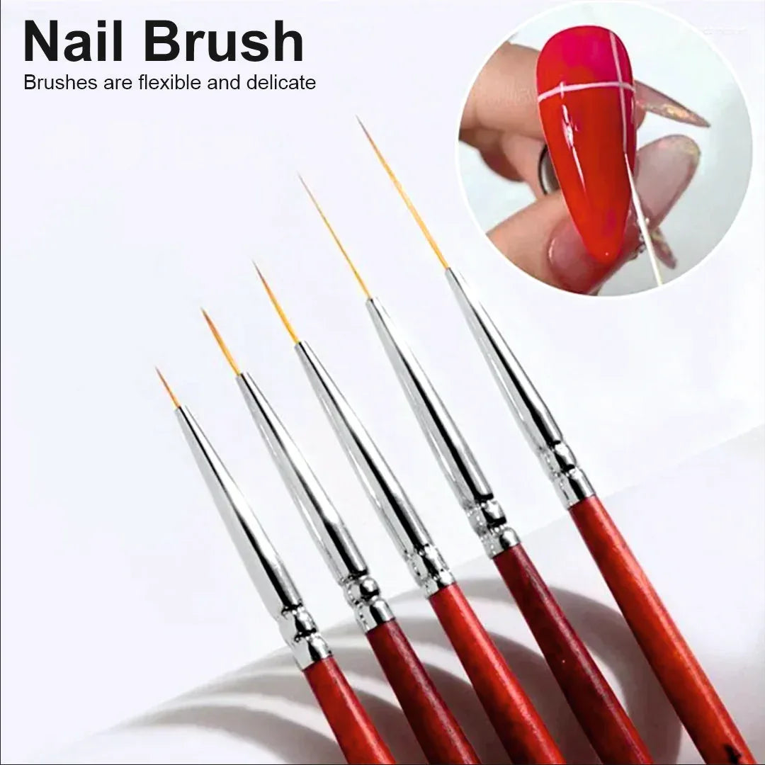 Nail Wooden Liner Brush - Shills Professional