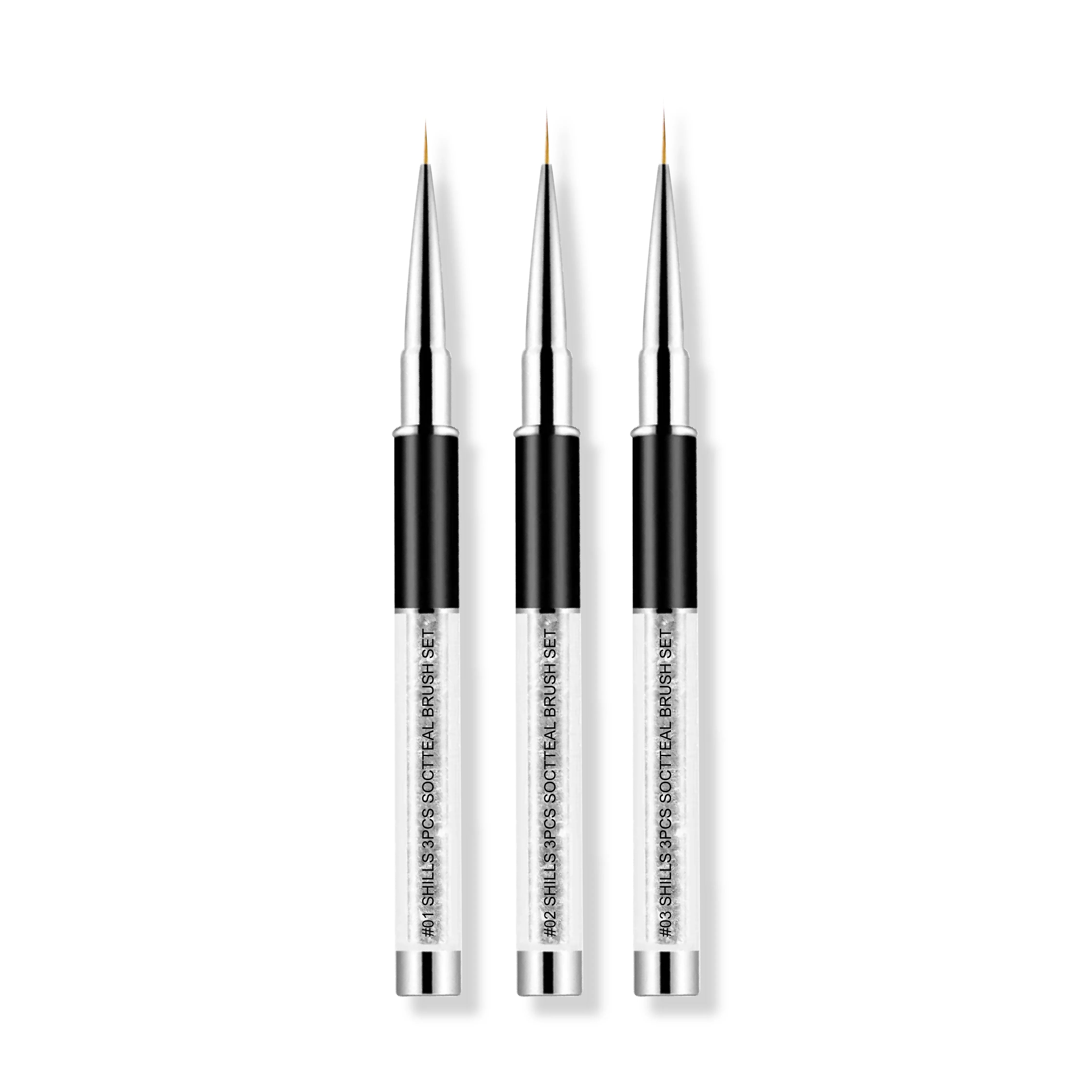 Soctteal Beauty Black Art Brush Set - Shills Professional