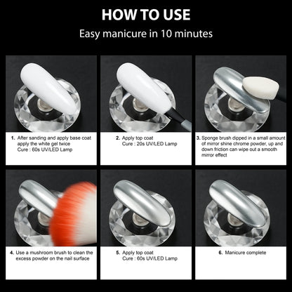 Mirror Shine Chrome Powder - Shills Professional