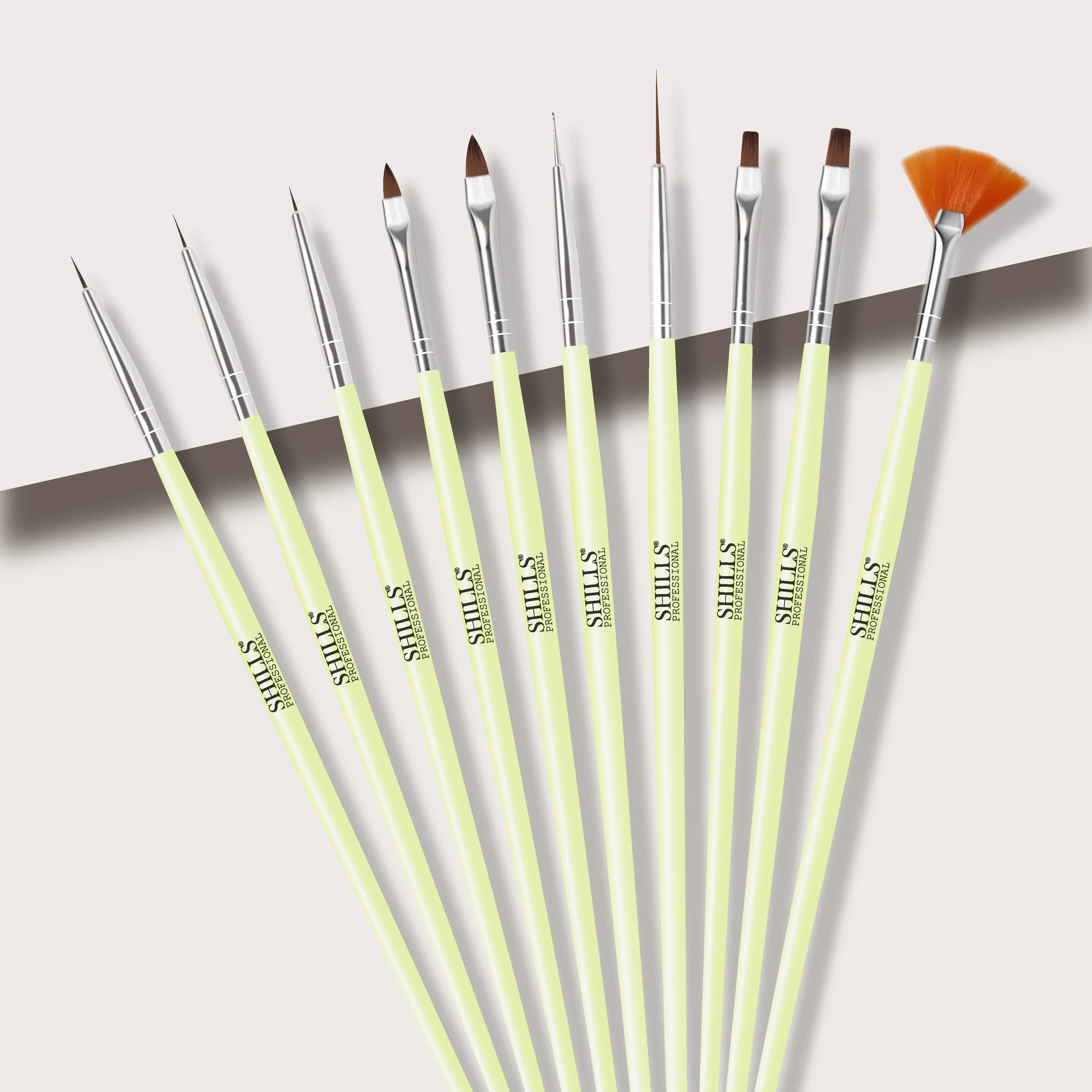 Green Nail Art Brush - Shills Professional