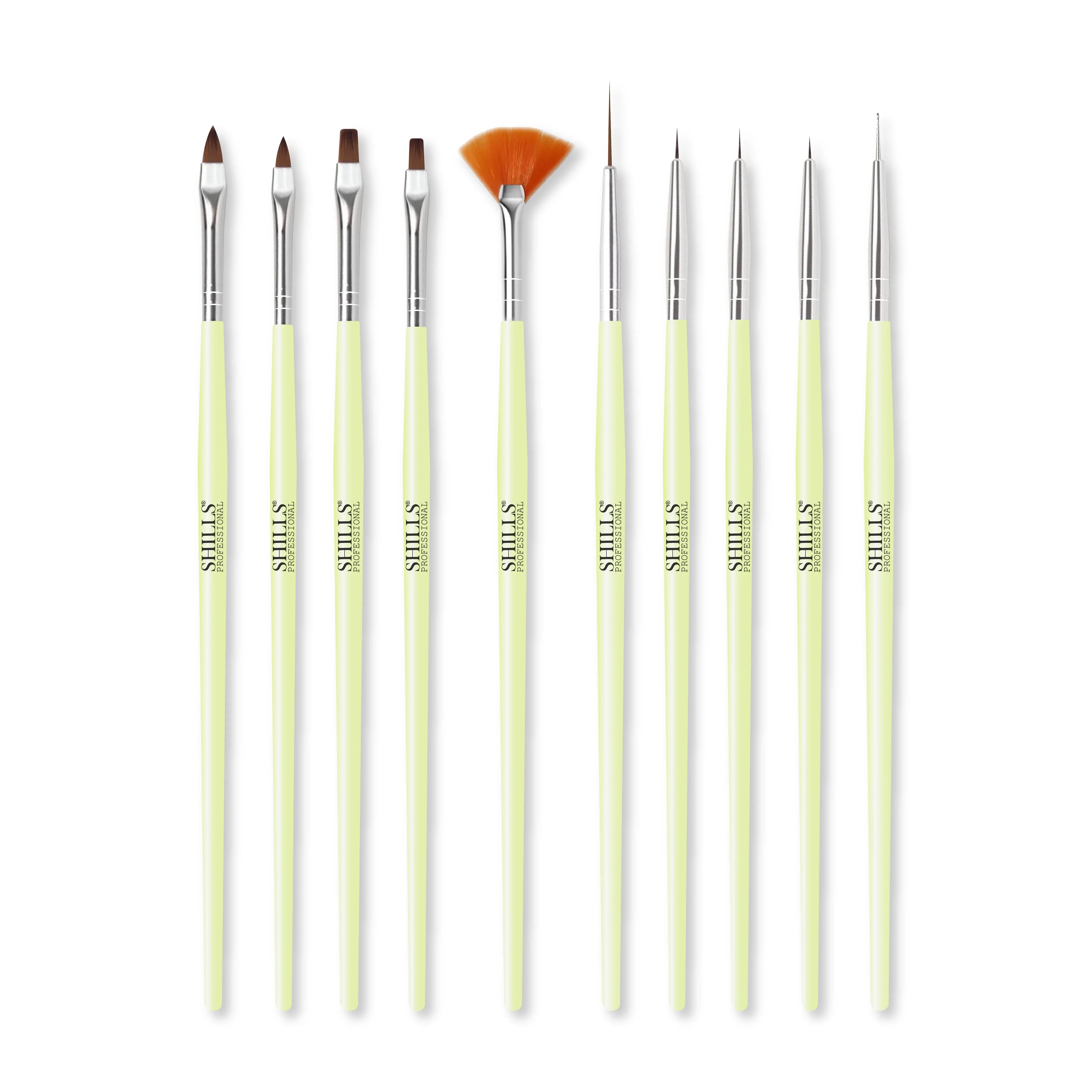 Green Nail Art Brush - Shills Professional