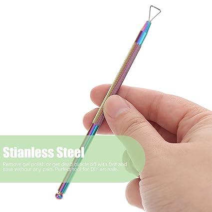 Rainbow Cuticle Polish Scraper - Shills Professional