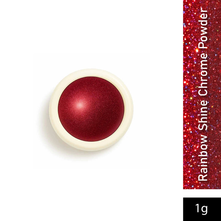 Rainbow Shine Chrome Powder Holographic Red-SPN-3123 - Shills Professional