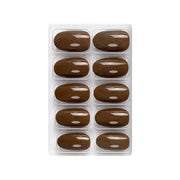 Glossy Solid Color Nails Oval(SPN501-SPN526) - Shills Professional