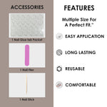 Glossy Solid Color Nails Oval(SPN501-SPN526) - Shills Professional