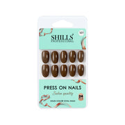 Glossy Solid Color Nails Oval(SPN501-SPN526) - Shills Professional