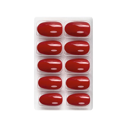 Glossy Solid Color Nails Oval(SPN501-SPN526) - Shills Professional