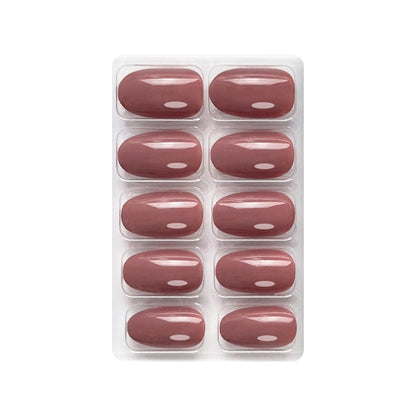 Glossy Solid Color Nails Oval(SPN501-SPN526) - Shills Professional