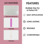 Glossy Solid Color Nails Oval(SPN501-SPN526) - Shills Professional