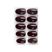 Glossy Solid Color Nails Oval(SPN501-SPN526) - Shills Professional