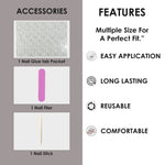 Glossy Solid Color Nails Oval(SPN501-SPN526) - Shills Professional