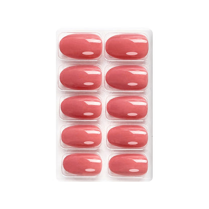 Glossy Solid Color Nails Oval(SPN501-SPN526) - Shills Professional