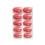 Glossy Solid Color Nails Oval(SPN501-SPN526) - Shills Professional