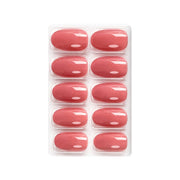 Glossy Solid Color Nails Oval(SPN501-SPN526) - Shills Professional