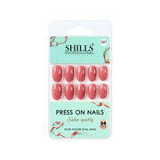 Glossy Solid Color Nails Oval(SPN501-SPN526) - Shills Professional
