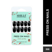 Glossy Solid Color Nails Oval(SPN501-SPN526) - Shills Professional