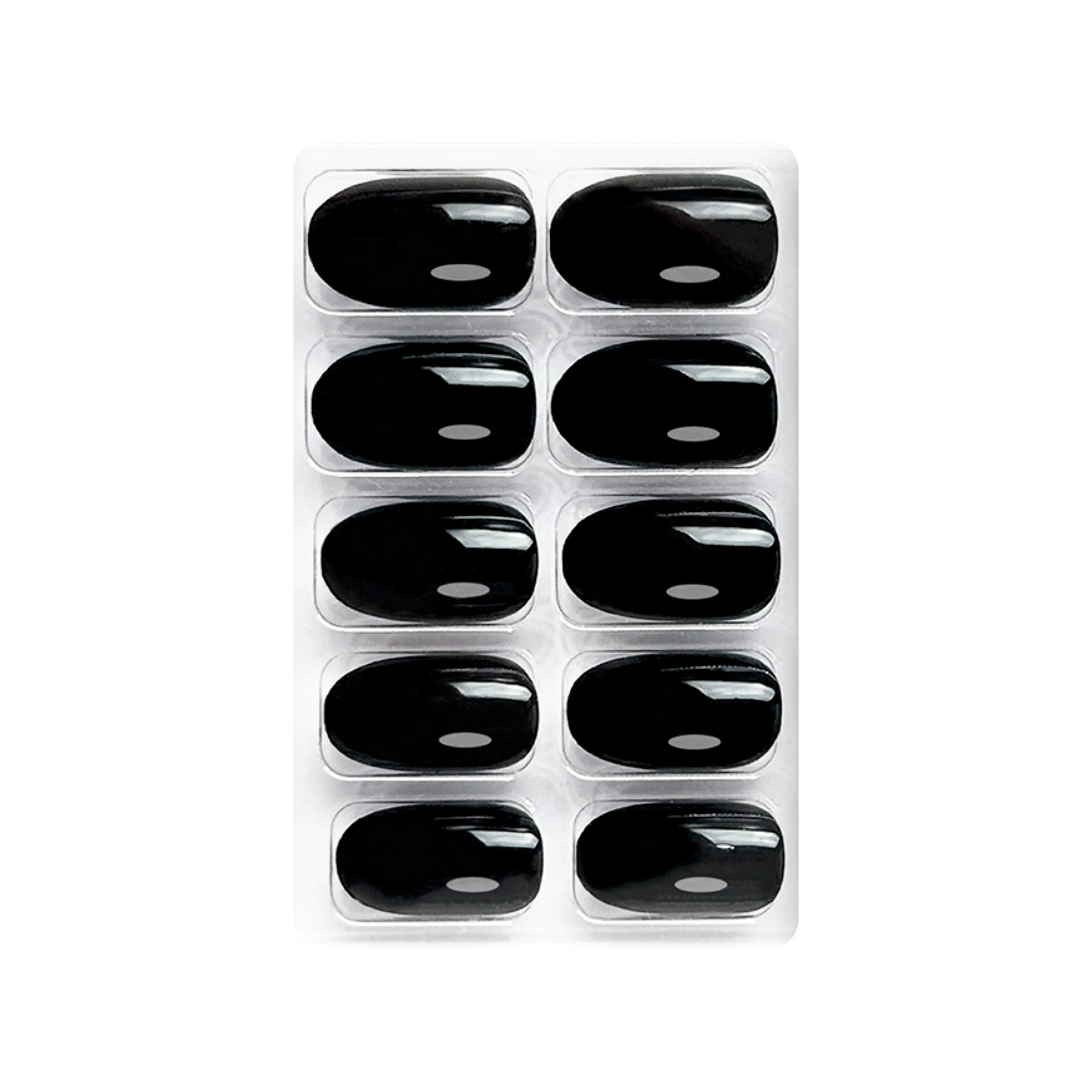 Glossy Solid Color Nails Oval(SPN501-SPN526) - Shills Professional