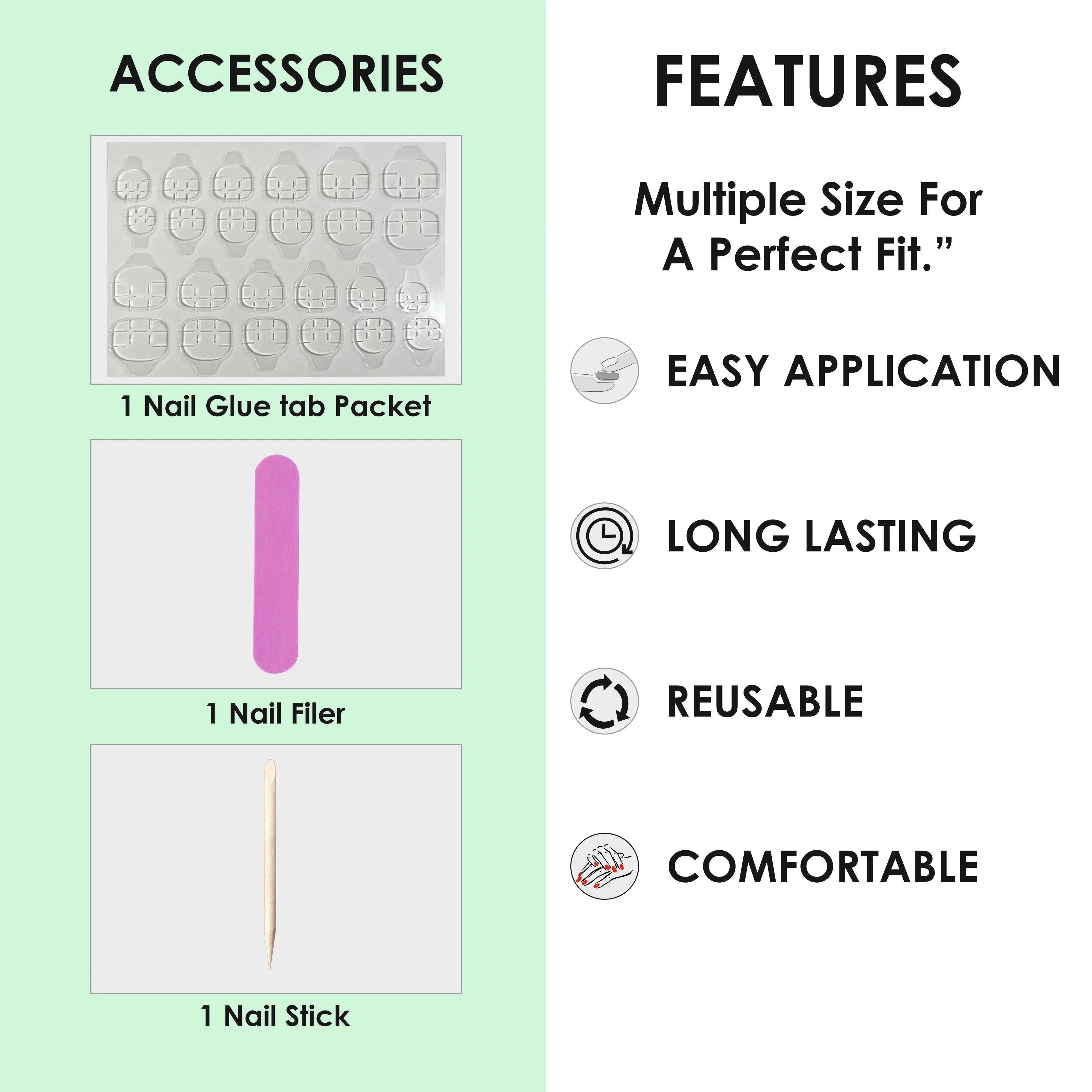 Glossy Solid Color Nails Oval(SPN501-SPN526) - Shills Professional