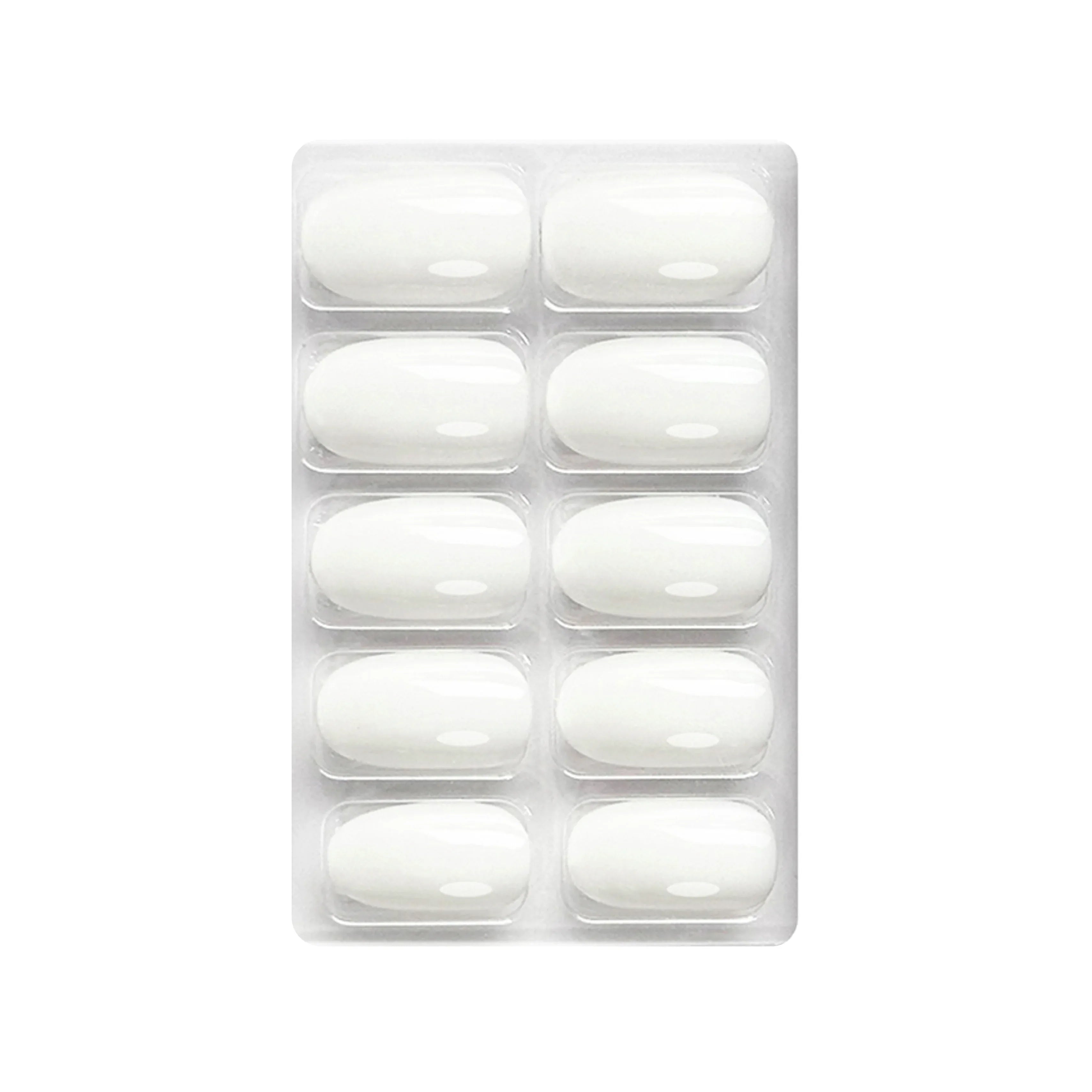 Glossy Solid Color Nails Oval(SPN501-SPN526) - Shills Professional