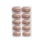 Glossy Solid Color Nails Oval(SPN501-SPN526) - Shills Professional