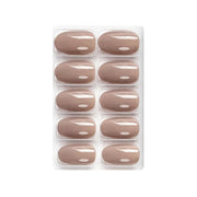Glossy Solid Color Nails Oval(SPN501-SPN526) - Shills Professional