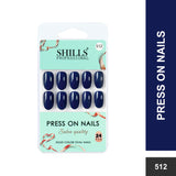 Glossy Solid Color Nails Oval(SPN501-SPN526) - Shills Professional