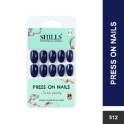 Glossy Solid Color Nails Oval(SPN501-SPN526) - Shills Professional
