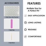 Glossy Solid Color Nails Oval(SPN501-SPN526) - Shills Professional