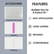 Glossy Solid Color Nails Oval(SPN501-SPN526) - Shills Professional