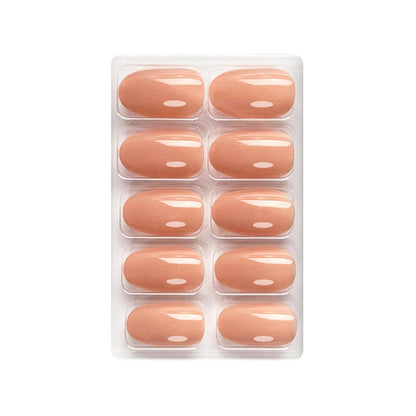 Glossy Solid Color Nails Oval(SPN501-SPN526) - Shills Professional