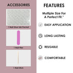 Glossy Solid Color Nails Oval(SPN501-SPN526) - Shills Professional