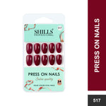 Glossy Solid Color Nails Oval(SPN501-SPN526) - Shills Professional