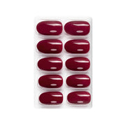 Glossy Solid Color Nails Oval(SPN501-SPN526) - Shills Professional