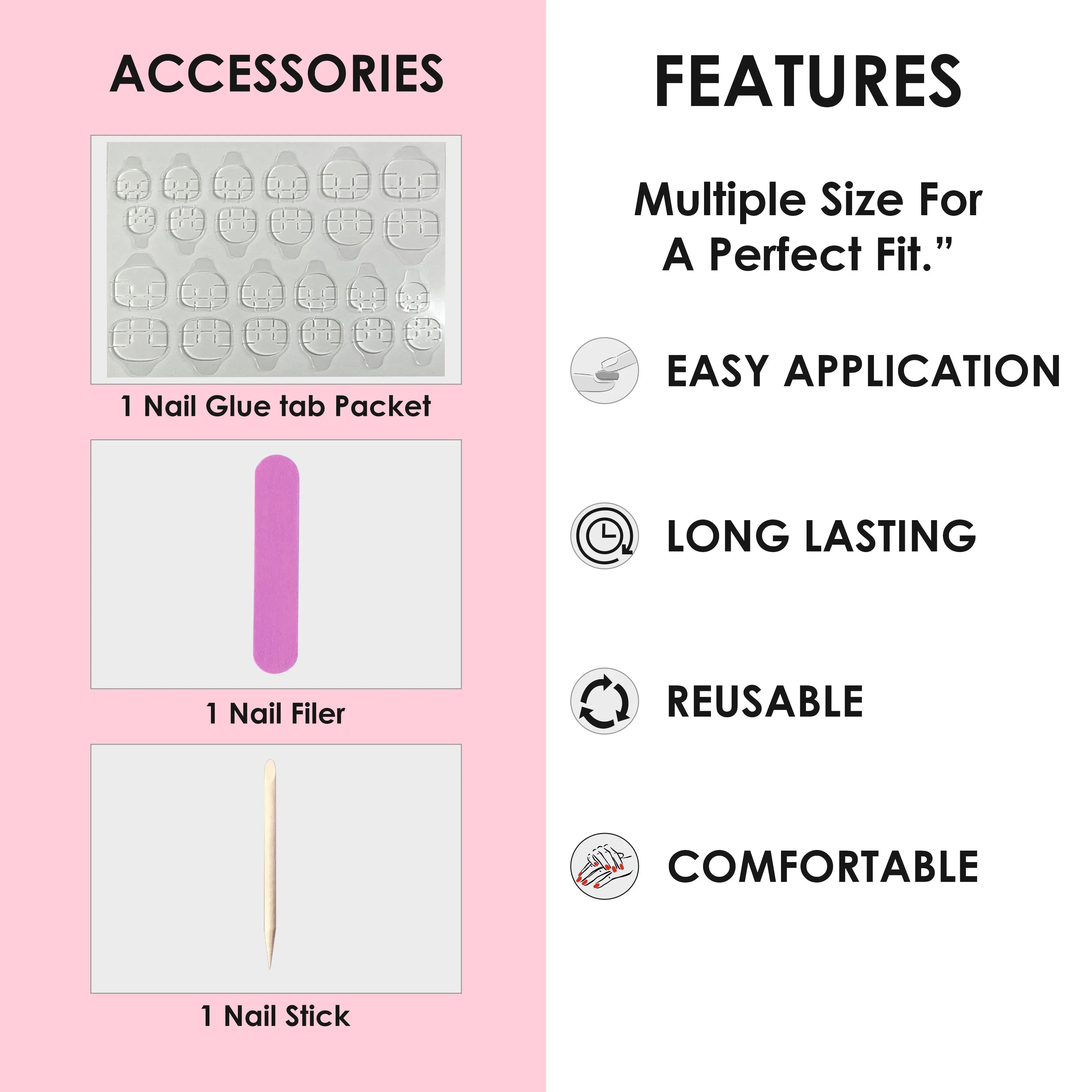 Glossy Solid Color Nails Oval(SPN501-SPN526) - Shills Professional