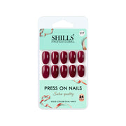 Glossy Solid Color Nails Oval(SPN501-SPN526) - Shills Professional