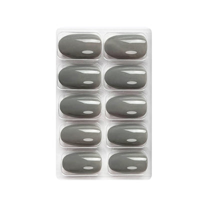 Glossy Solid Color Nails Oval(SPN501-SPN526) - Shills Professional
