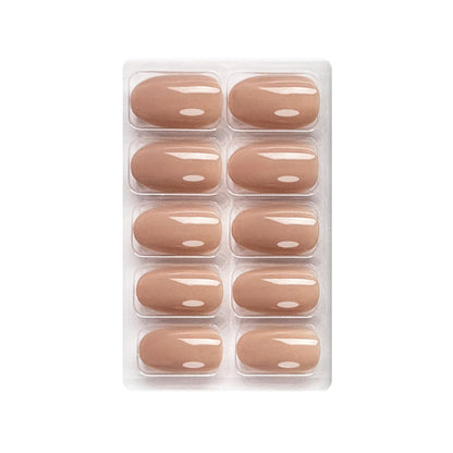 Glossy Solid Color Nails Oval(SPN501-SPN526) - Shills Professional
