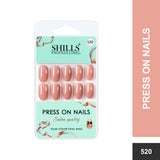 Glossy Solid Color Nails Oval(SPN501-SPN526) - Shills Professional