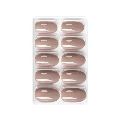 Glossy Solid Color Nails Oval(SPN501-SPN526) - Shills Professional