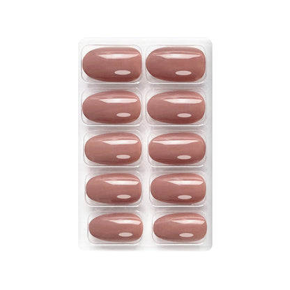 Glossy Solid Color Nails Oval(SPN501-SPN526) - Shills Professional