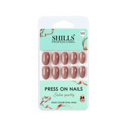 Glossy Solid Color Nails Oval(SPN501-SPN526) - Shills Professional