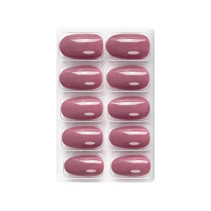 Glossy Solid Color Nails Oval(SPN501-SPN526) - Shills Professional