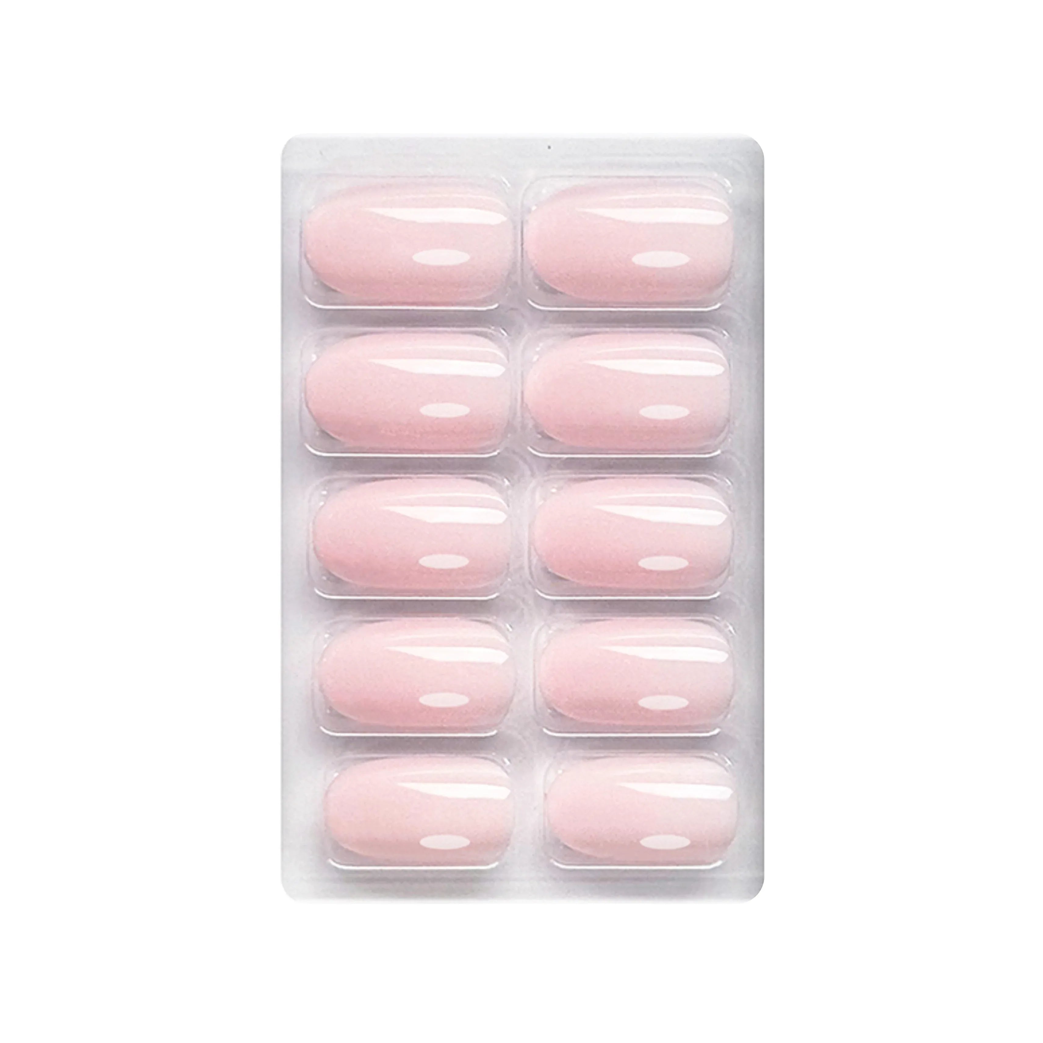 Glossy Solid Color Nails Oval(SPN527-SPN552) - Shills Professional