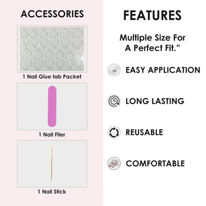 Glossy Solid Color Nails Oval(SPN527-SPN552) - Shills Professional