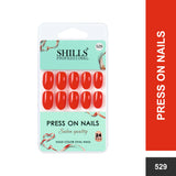 Glossy Solid Color Nails Oval(SPN527-SPN552) - Shills Professional