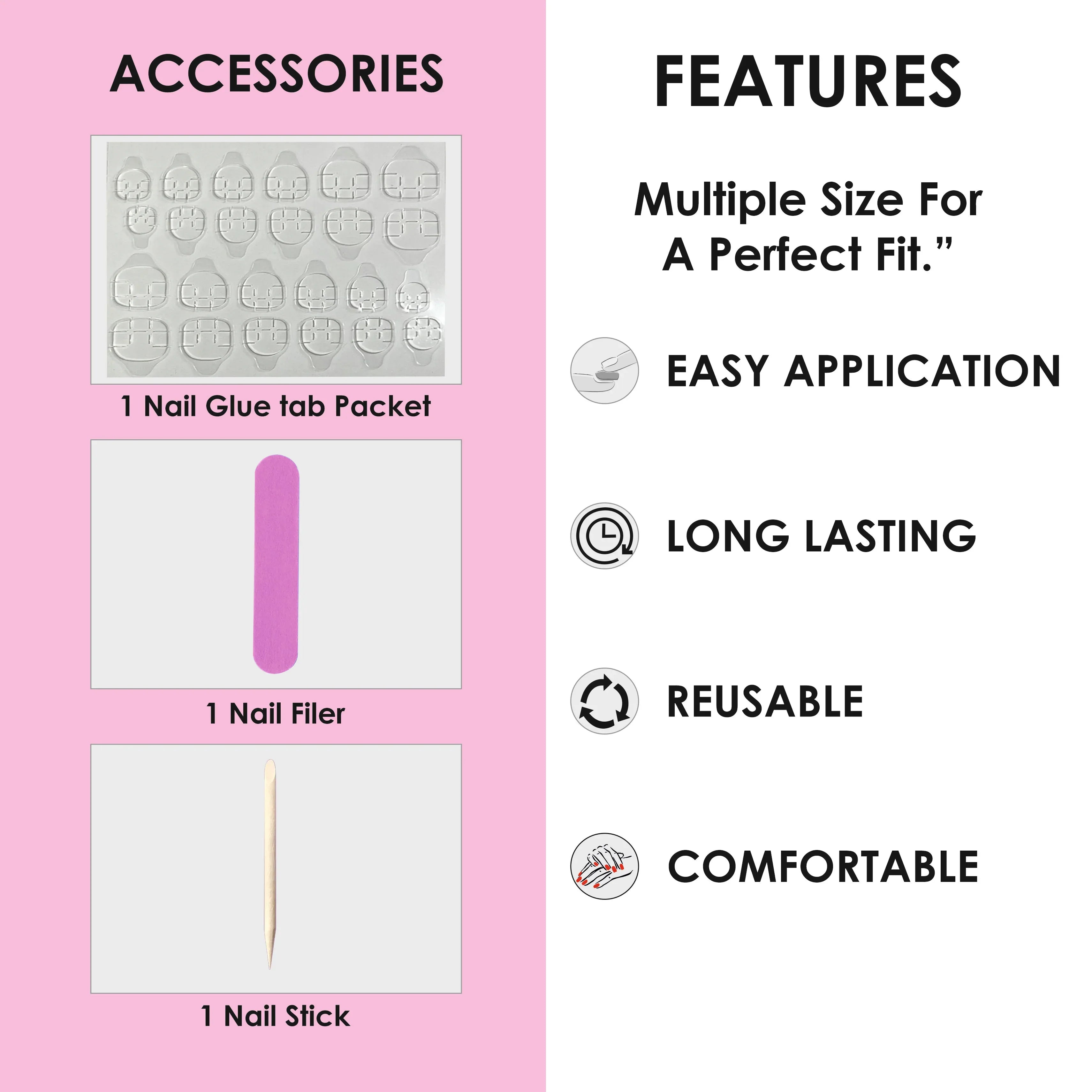 Glossy Solid Color Nails Oval(SPN527-SPN552) - Shills Professional