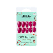 Glossy Solid Color Nails Oval(SPN527-SPN552) - Shills Professional