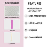 Glossy Solid Color Nails Oval(SPN527-SPN552) - Shills Professional